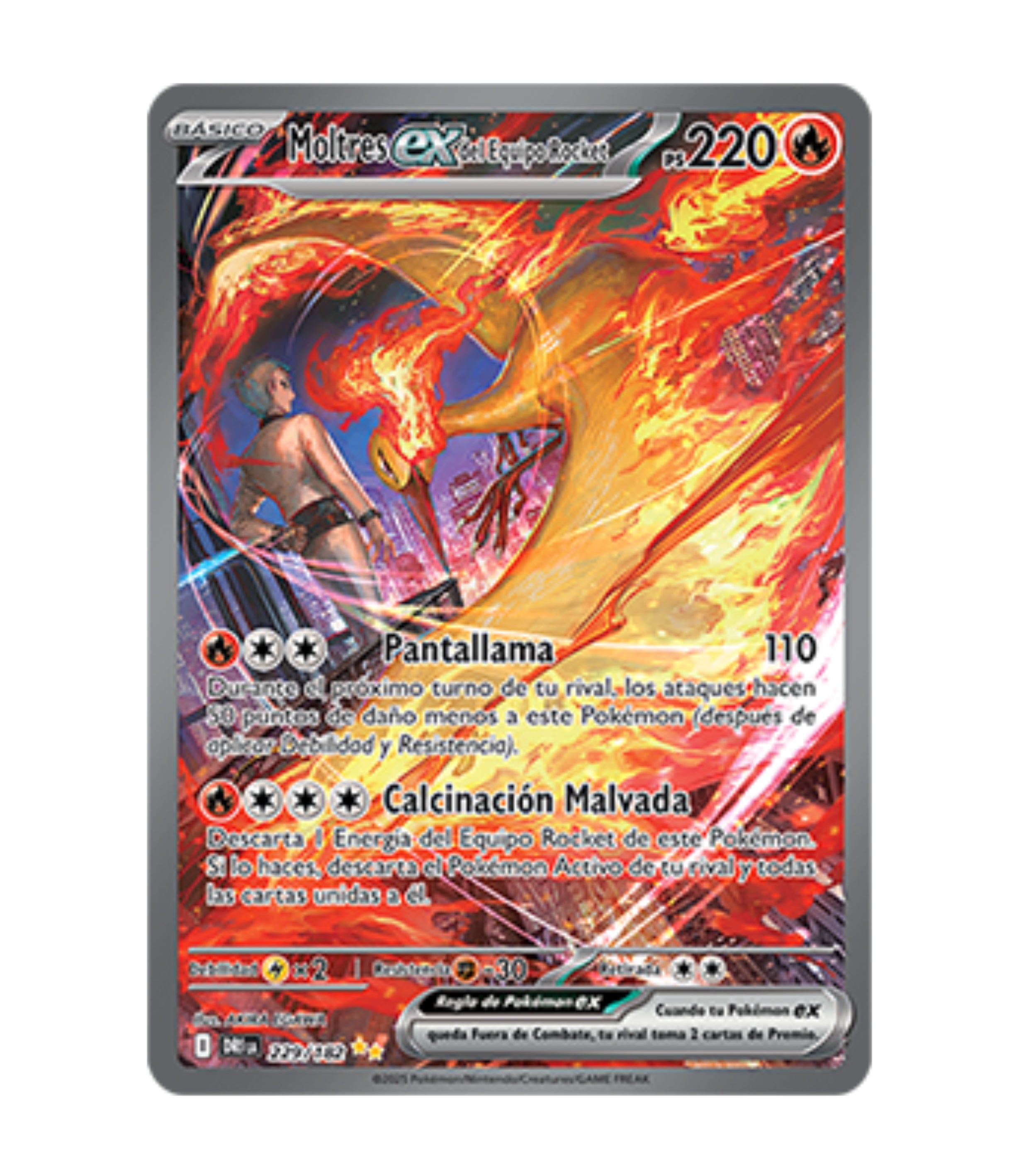 Team Rocket's Moltres ex (DRI 229) C-ESP-3