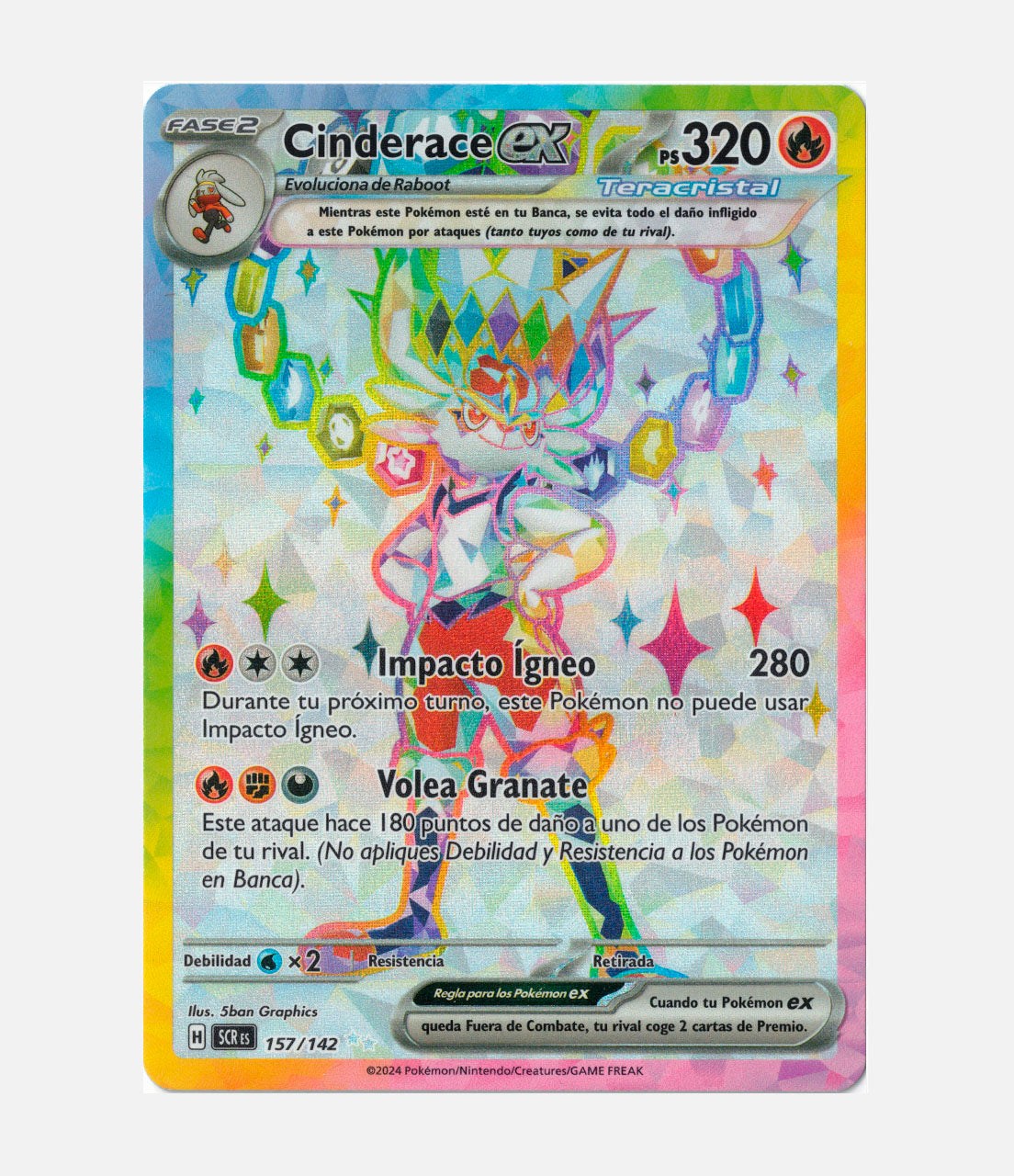 Cinderace ex (SCR 157) C-ESP-1