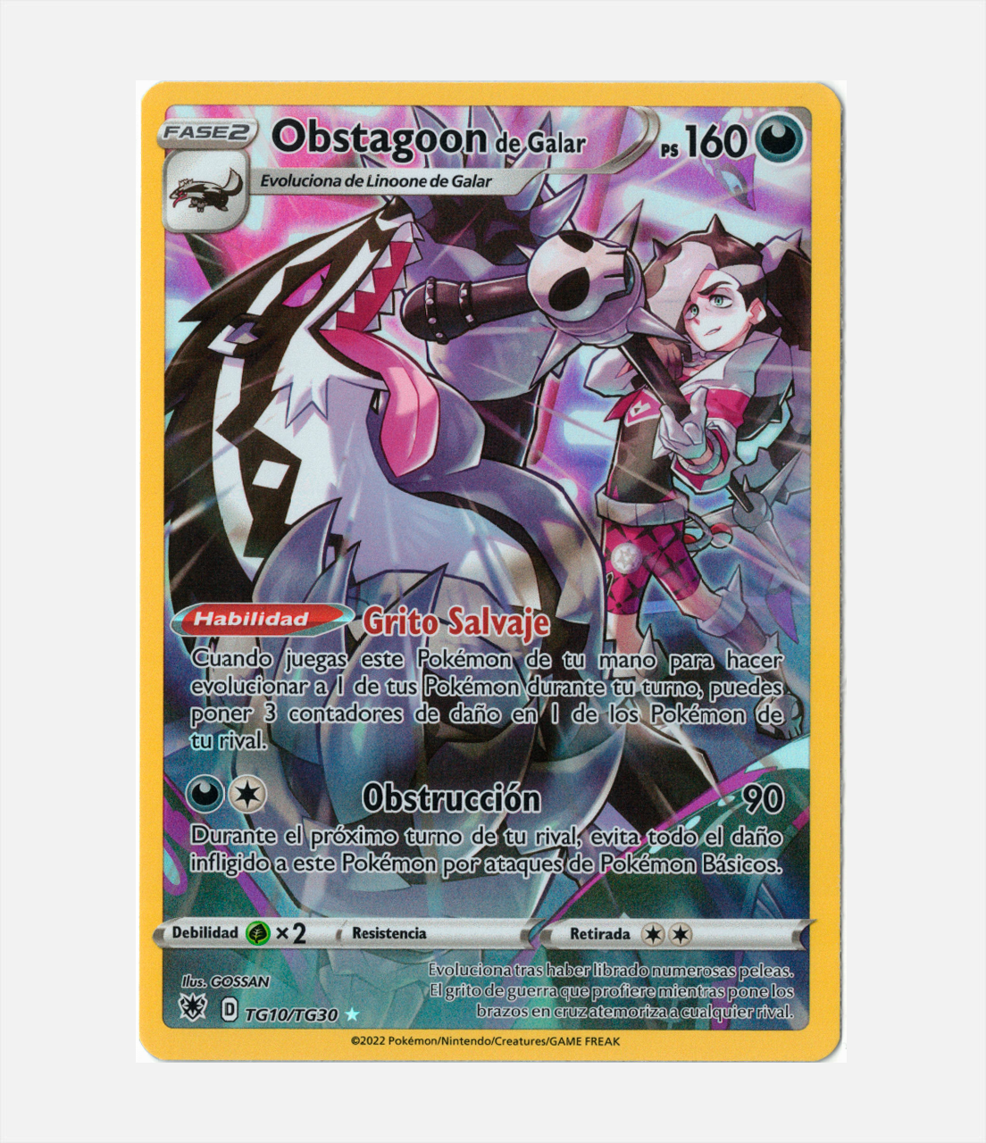 Obstagoon de Gala (ASR TG 010) C-ESP-1