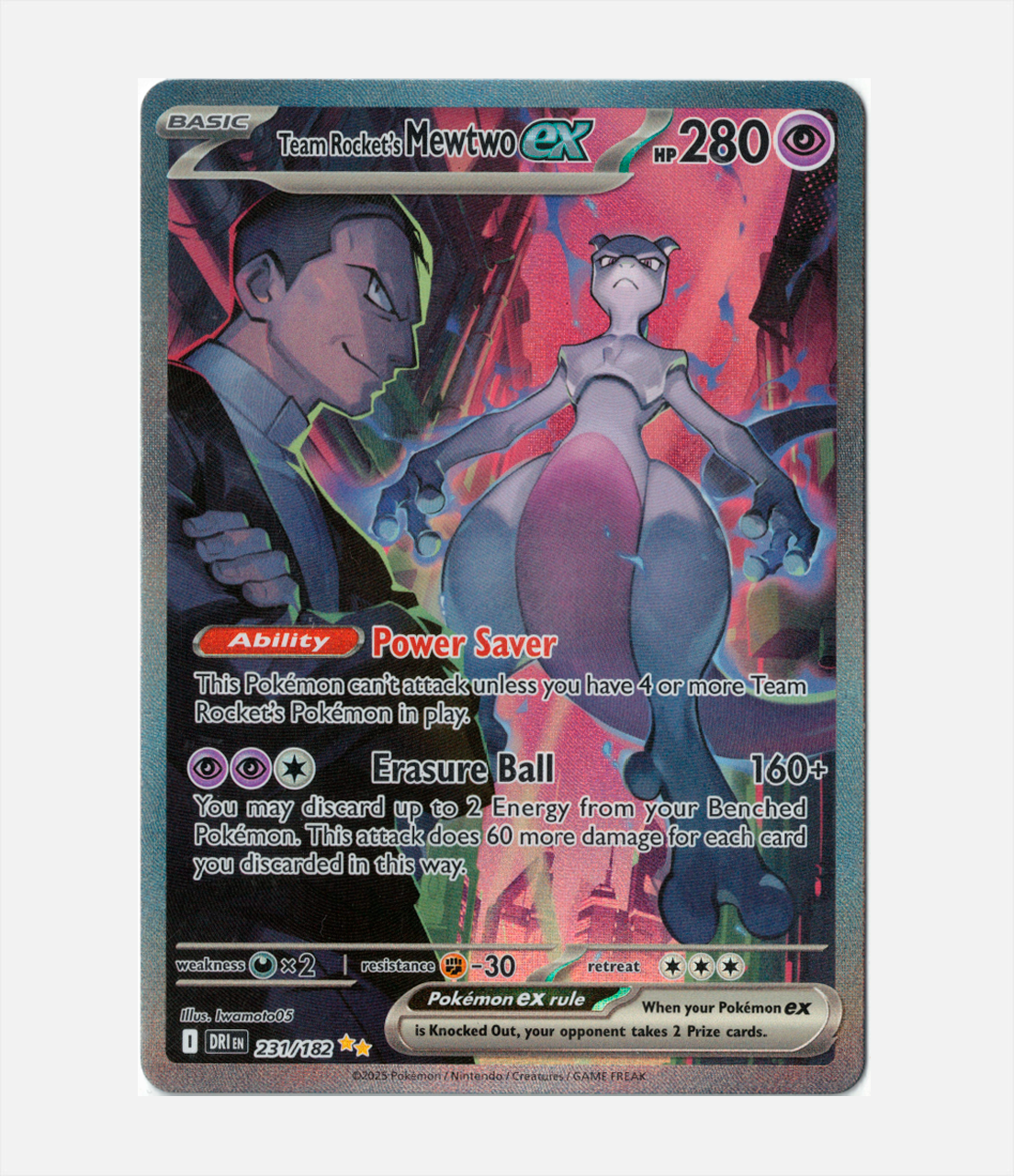 Mewtwo ex del Team Rocket (DRI 231) C-ENG-4