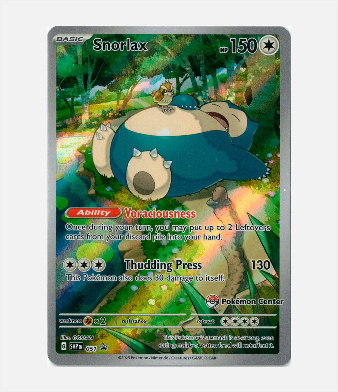 Snorlax Pokemon Center (SVP 051) C-ENG-4