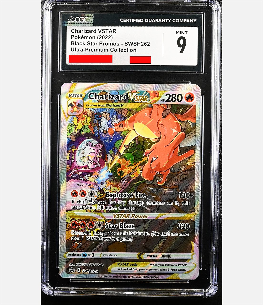 Charizard V-ASTRO (SWSH 262) PRST10-CGC