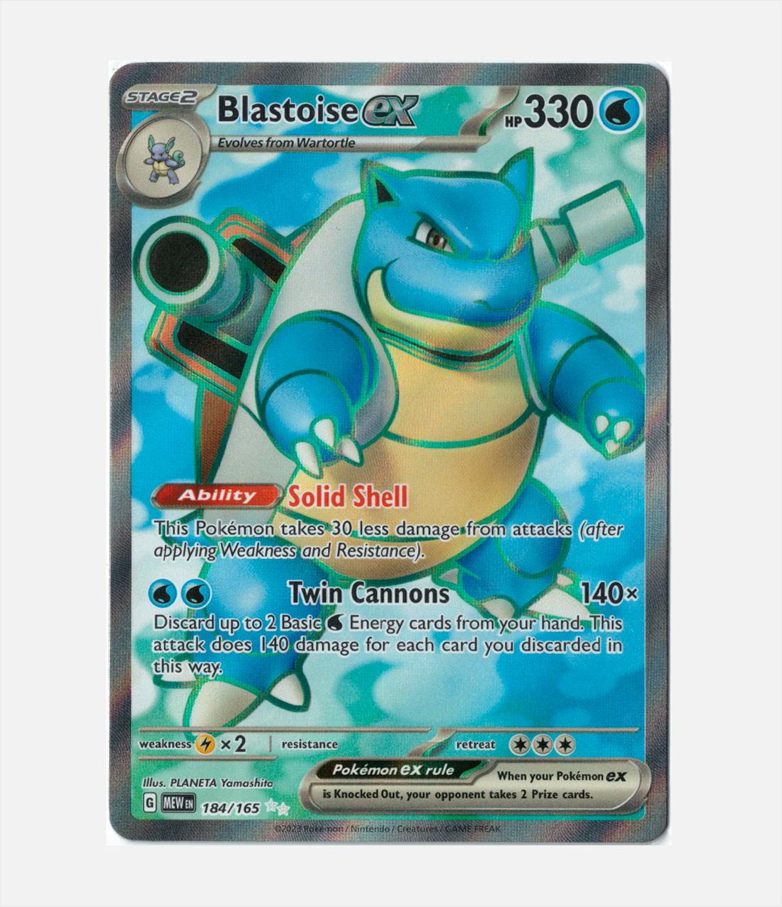 Blastoise ex (MEW 184) C-ENG-2