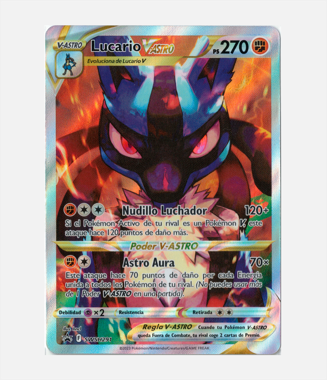 Lucario V-ASTRO (SWSH 291) "Not sealed" C-ENG-1