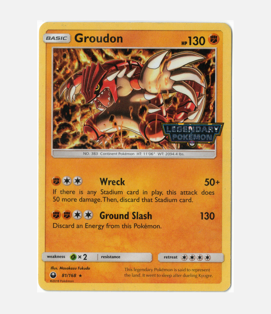 Groudon Stamped Version (CES 081) C-ENG-1