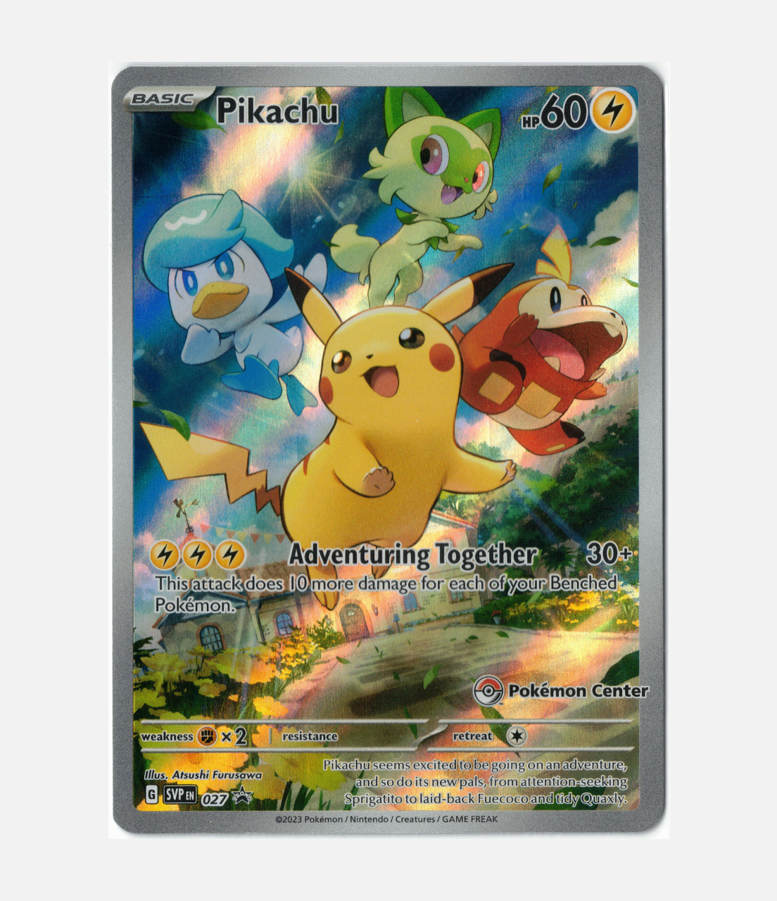 Pikachu Pokemon Center (SVP 027) C-ENG-4