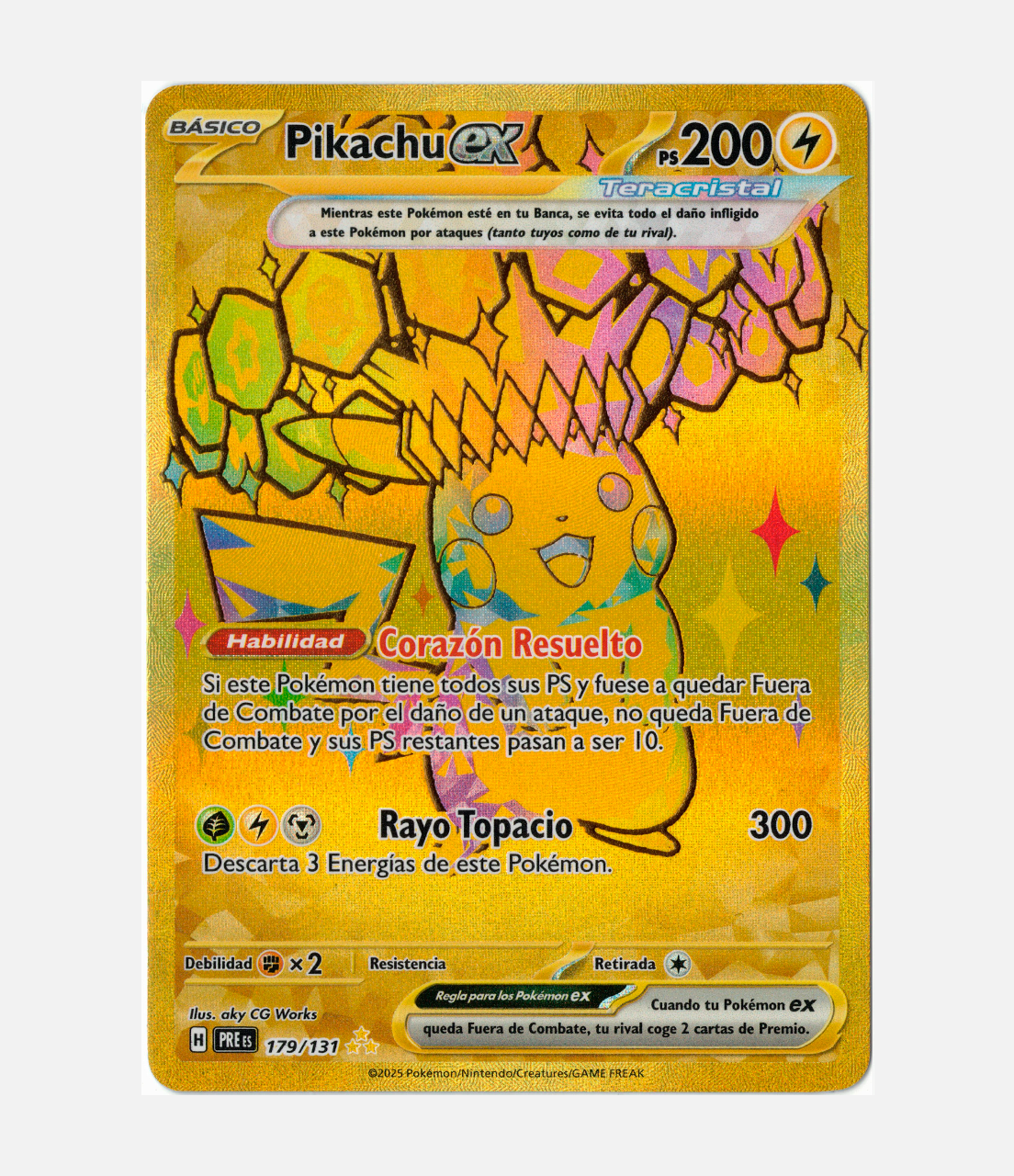 Pikachu ex (PRE 179) C-ESP-2