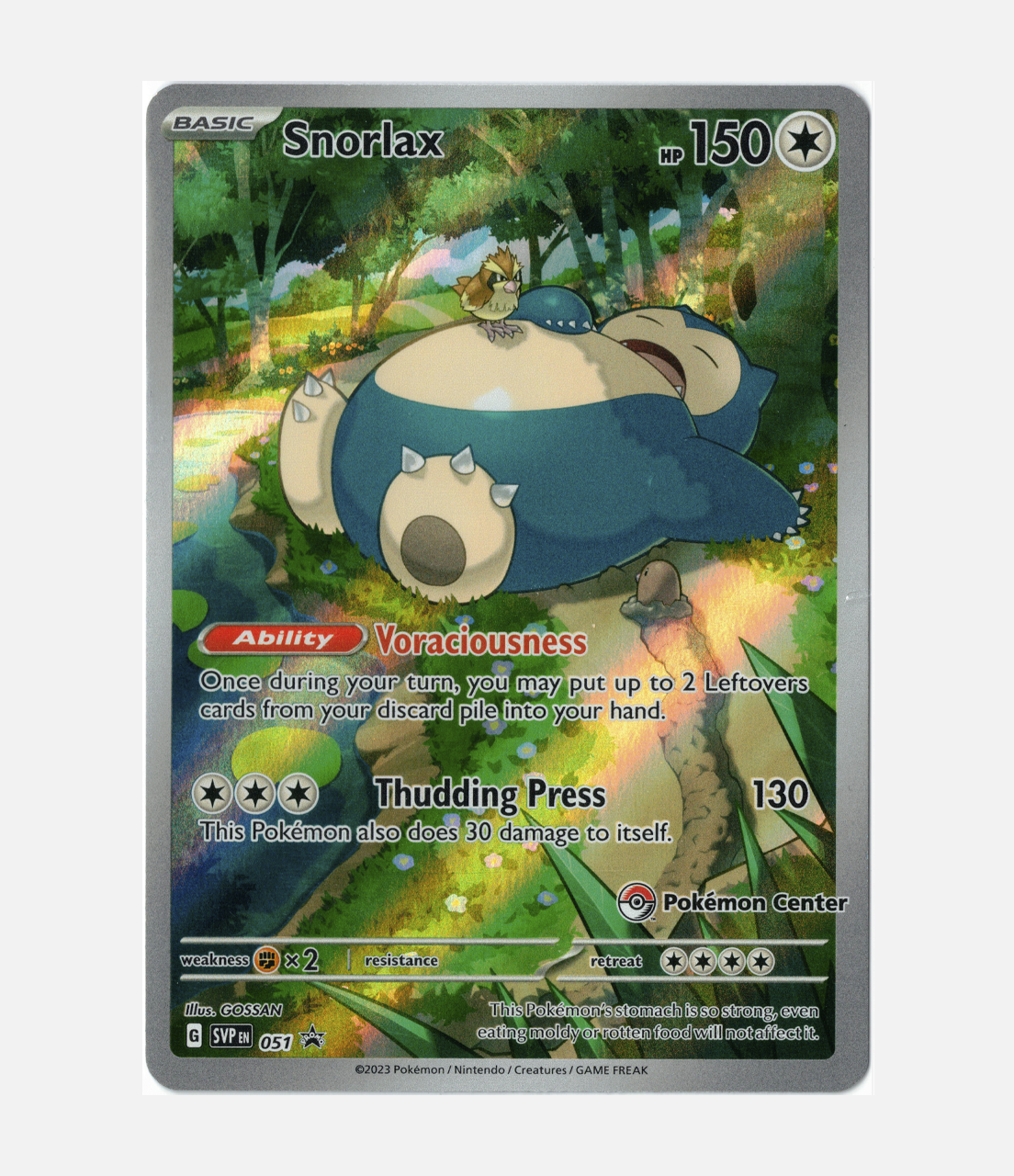 Snorlax Pokemon Center (SVP 051) C-ENG-4
