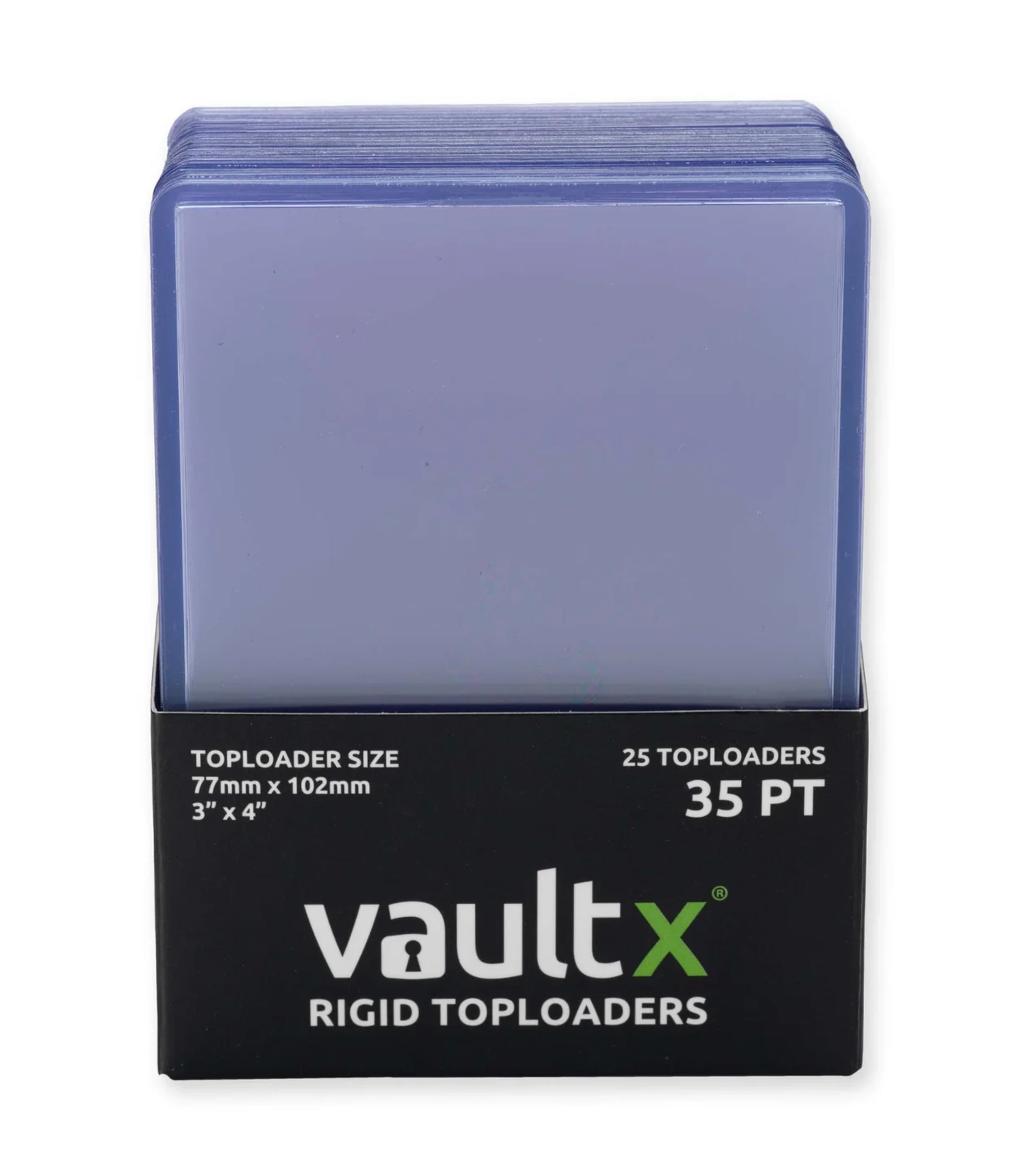 VaultX Seamless Rigid Toploaders 35pt 50 Unidades