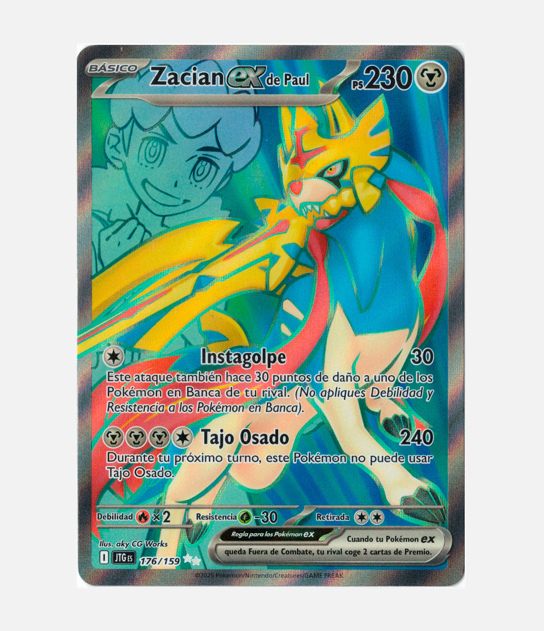 Hop's Zacian ex (JTG 176) C-ESP-1