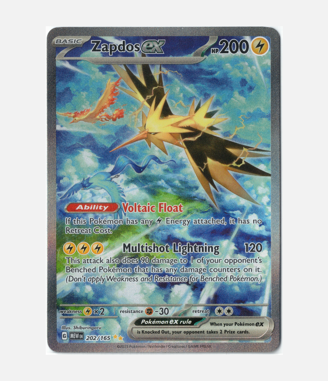 Zapdos ex (MEW 202) C-ENG-3