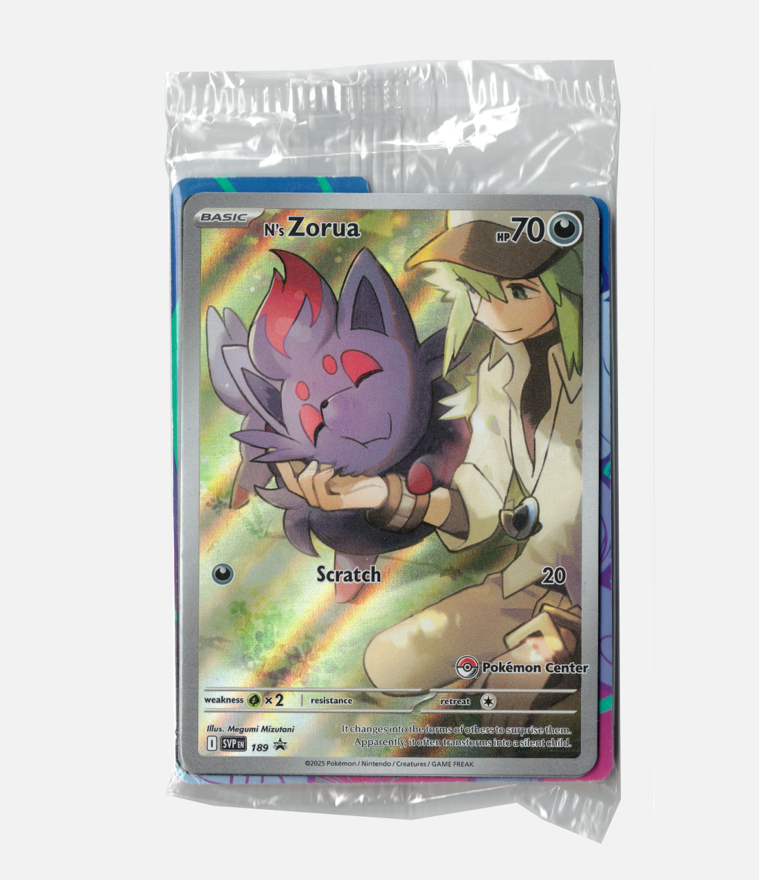 N's Zorua Pokemon Center Sealed (SVP 189) C-ENG-3